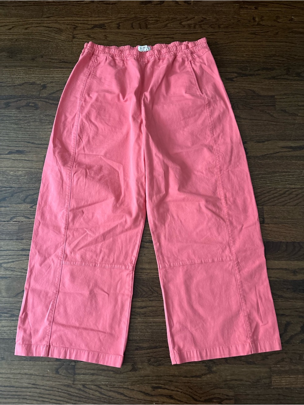 Pilcro Peach Coral Pull On Barrel Utility Balloon Pants Size XL TALL
